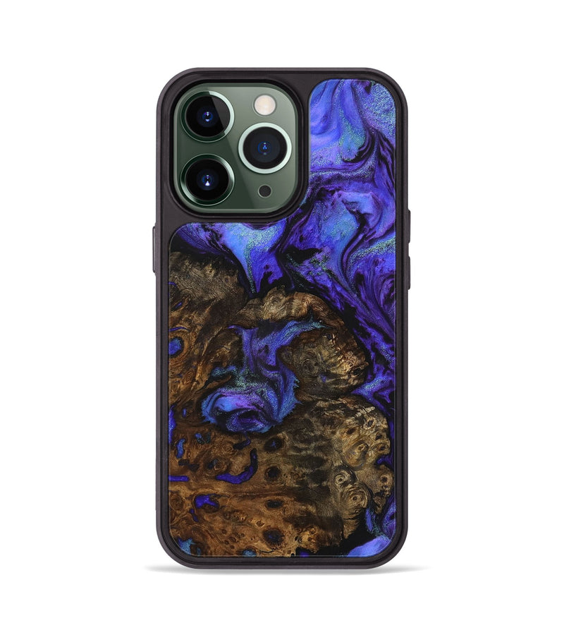 iPhone 13 Pro Wood+Resin Phone Case - Sherri (Purple, 703601)