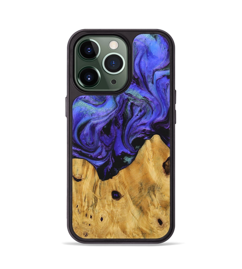 iPhone 13 Pro Wood+Resin Phone Case - Anderson (Purple, 703603)