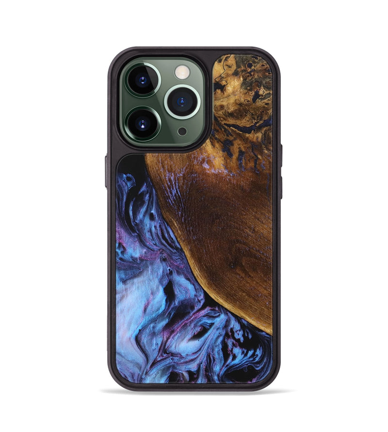 iPhone 13 Pro Wood+Resin Phone Case - Zuri (Purple, 703608)