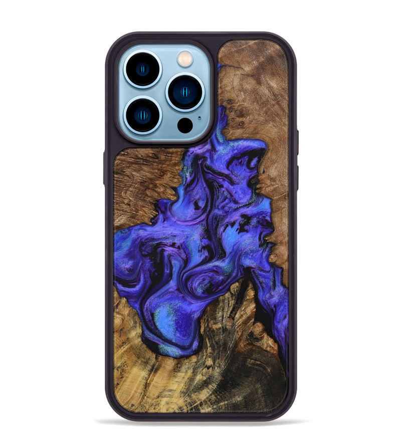iPhone 14 Pro Max Wood+Resin Phone Case - Colton (Mosaic, 703612)