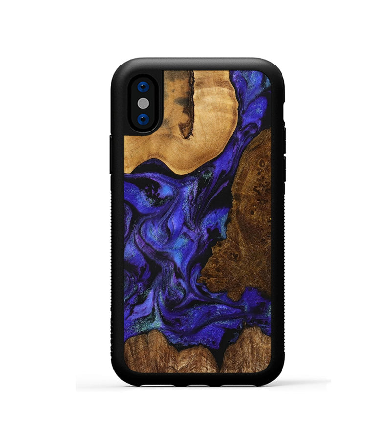 iPhone Xs Wood+Resin Phone Case - Crew (Mosaic, 703613)
