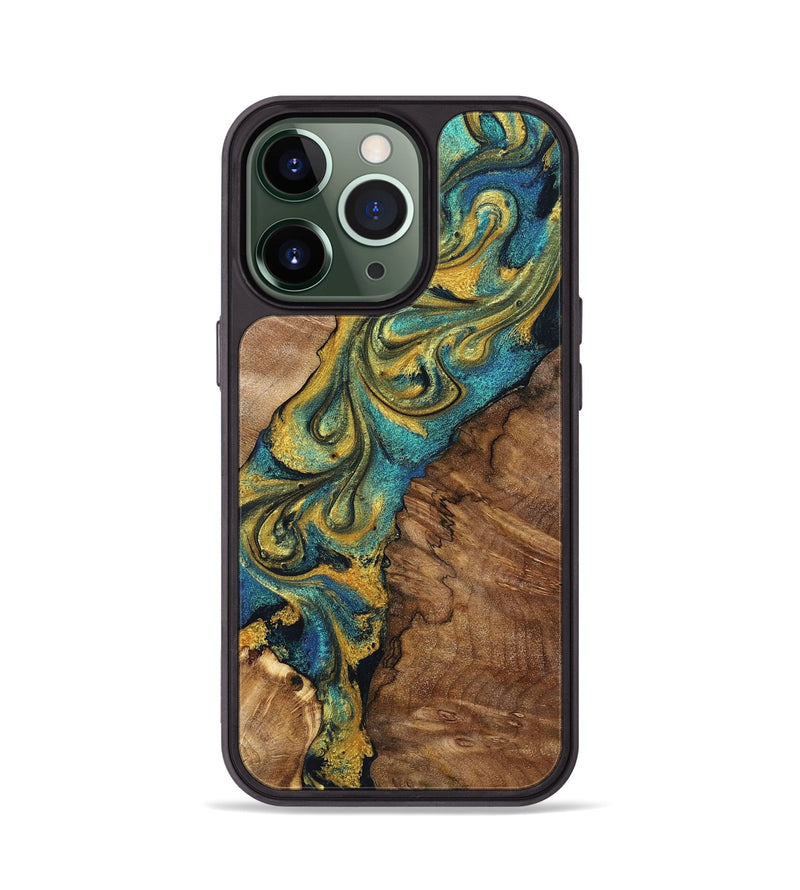 iPhone 13 Pro Wood+Resin Phone Case - Pablo (Mosaic, 703618)