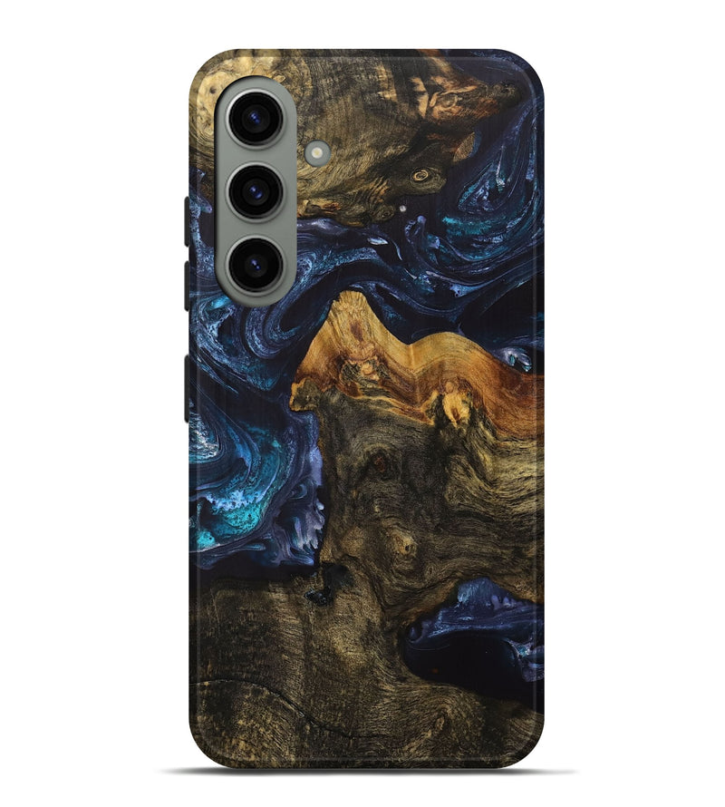 Galaxy S24 Plus Wood+Resin Live Edge Phone Case - Matias (Blue, 703647)