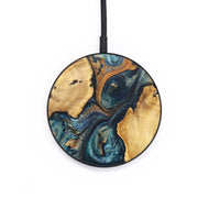 Circle Wood+Resin Wireless Charger - Faith (Teal & Gold, 703669)