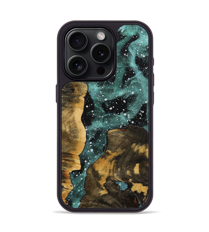 iPhone 15 Pro Wood+Resin Phone Case - Justice (Cosmos, 703743)