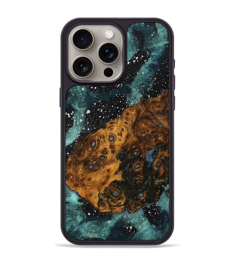 iPhone 15 Pro Max Wood+Resin Phone Case - Latisha (Cosmos, 703751)