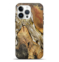 iPhone 15 Pro Max Wood+Resin Live Edge Phone Case - Killian (Black & White, 703772)