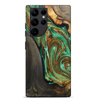 Galaxy S22 Ultra Wood+Resin Live Edge Phone Case - Howard (Green, 703774)