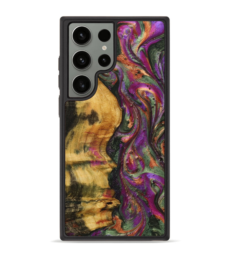 Galaxy S23 Ultra Wood+Resin Phone Case - Terrell (Green, 703818)