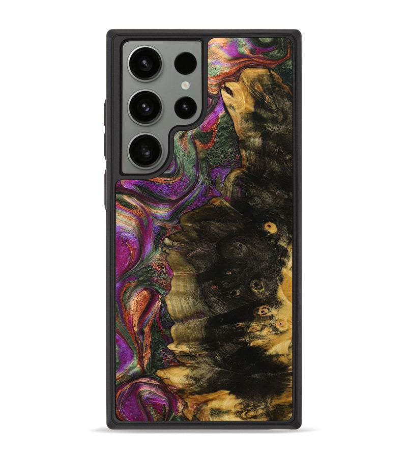 Galaxy S23 Ultra Wood+Resin Phone Case - Devon (Green, 703823)