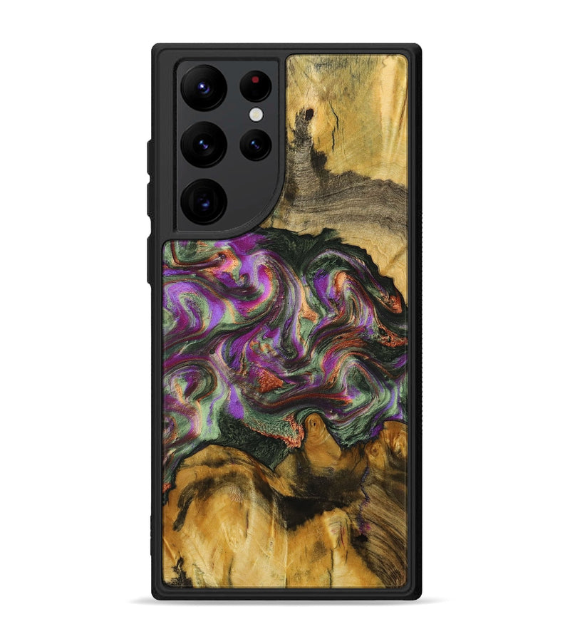 Galaxy S22 Ultra Wood+Resin Phone Case - Erik (Green, 703827)