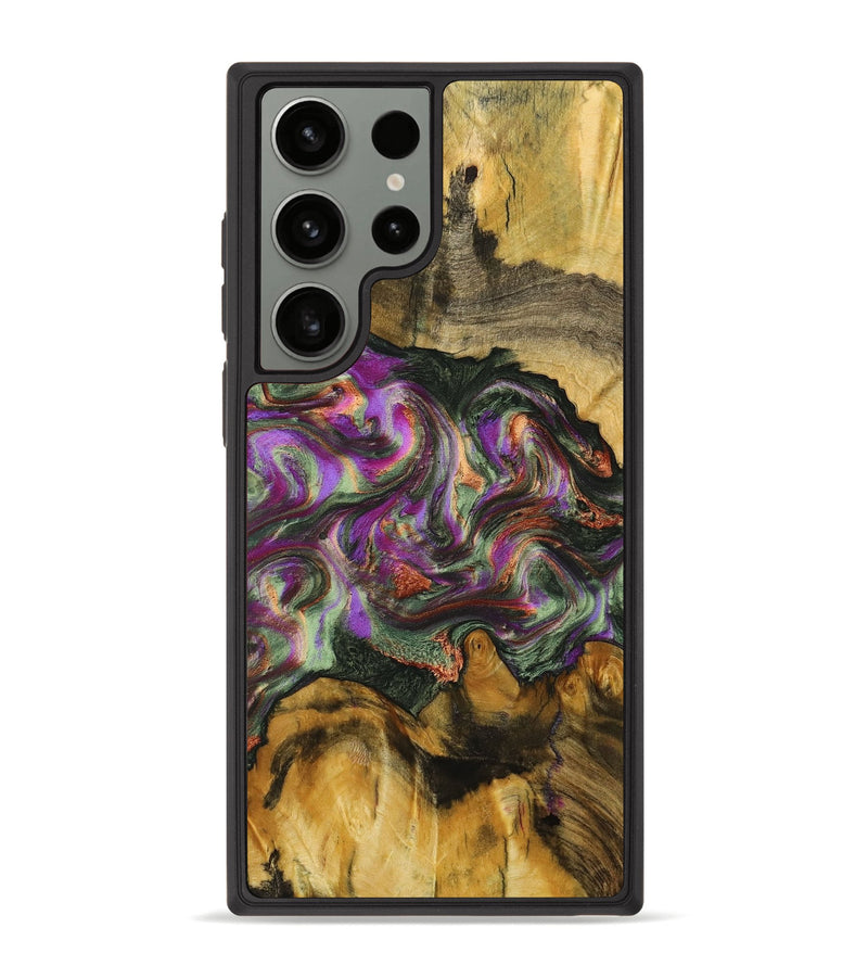 Galaxy S23 Ultra Wood+Resin Phone Case - Erik (Green, 703827)