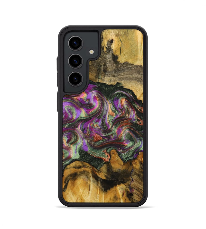 Galaxy S24 Wood+Resin Phone Case - Erik (Green, 703827)