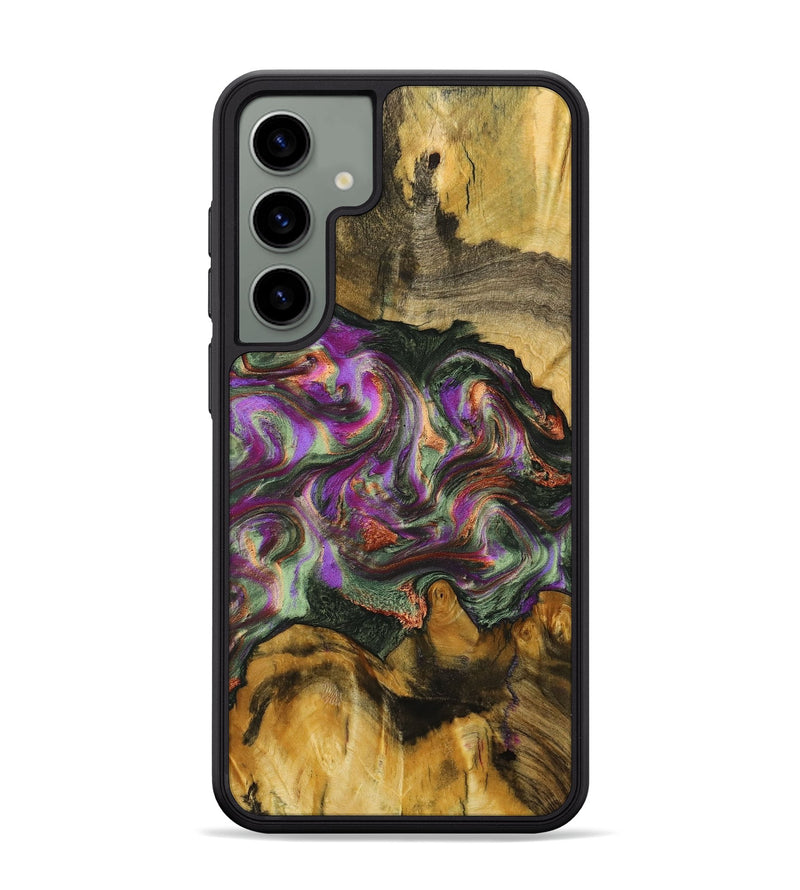 Galaxy S24 Plus Wood+Resin Phone Case - Erik (Green, 703827)