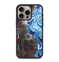 iPhone 15 Pro Max Wood+Resin Phone Case - Pam (Pattern, 703941)