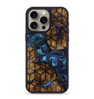 iPhone 15 Pro Max Wood+Resin Phone Case - Daniella (Pattern, 703948)