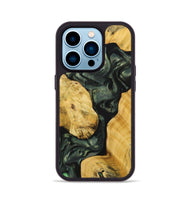iPhone 14 Pro Wood+Resin Phone Case - Lilith (Mosaic, 703961)