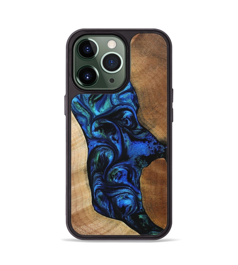 iPhone 13 Pro Wood+Resin Phone Case - Malakai (Mosaic, 704055)