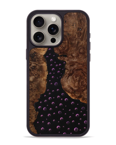 iPhone 15 Pro Max Wood+Resin Phone Case - Braxton (Pattern, 704071)