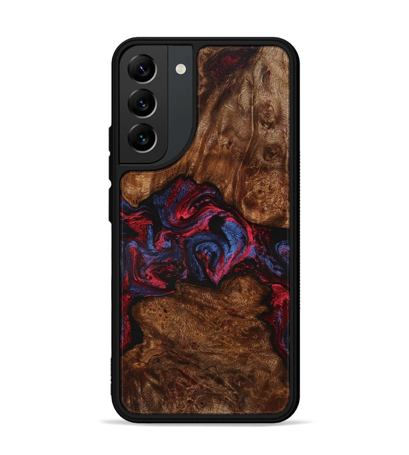 Galaxy S22 Plus Wood+Resin Phone Case - Terry (Red, 704105)