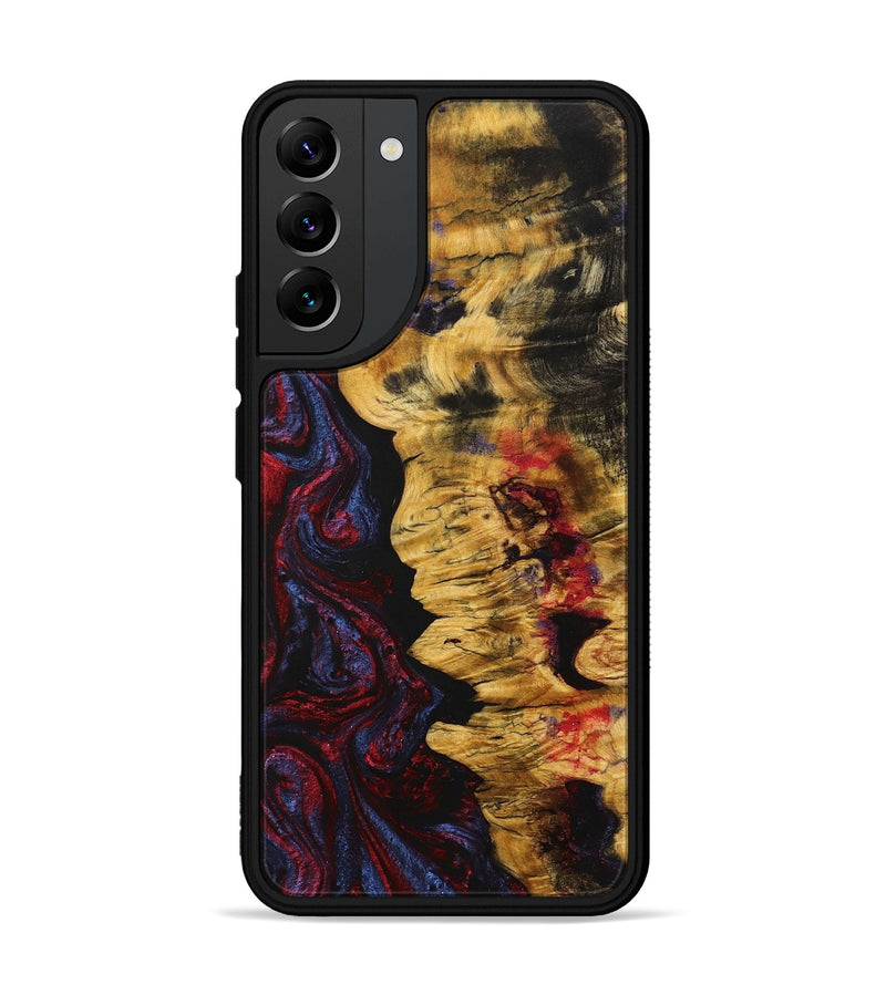 Galaxy S22 Plus Wood+Resin Phone Case - Marlon (Red, 704118)