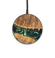 Circle Wood+Resin Wireless Charger - Debbie (Green, 704141)