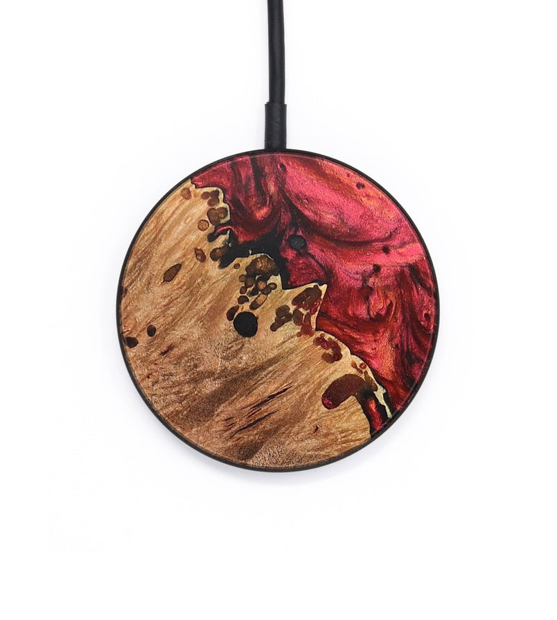 Circle Wood+Resin Wireless Charger - Kristine (Red, 704157)