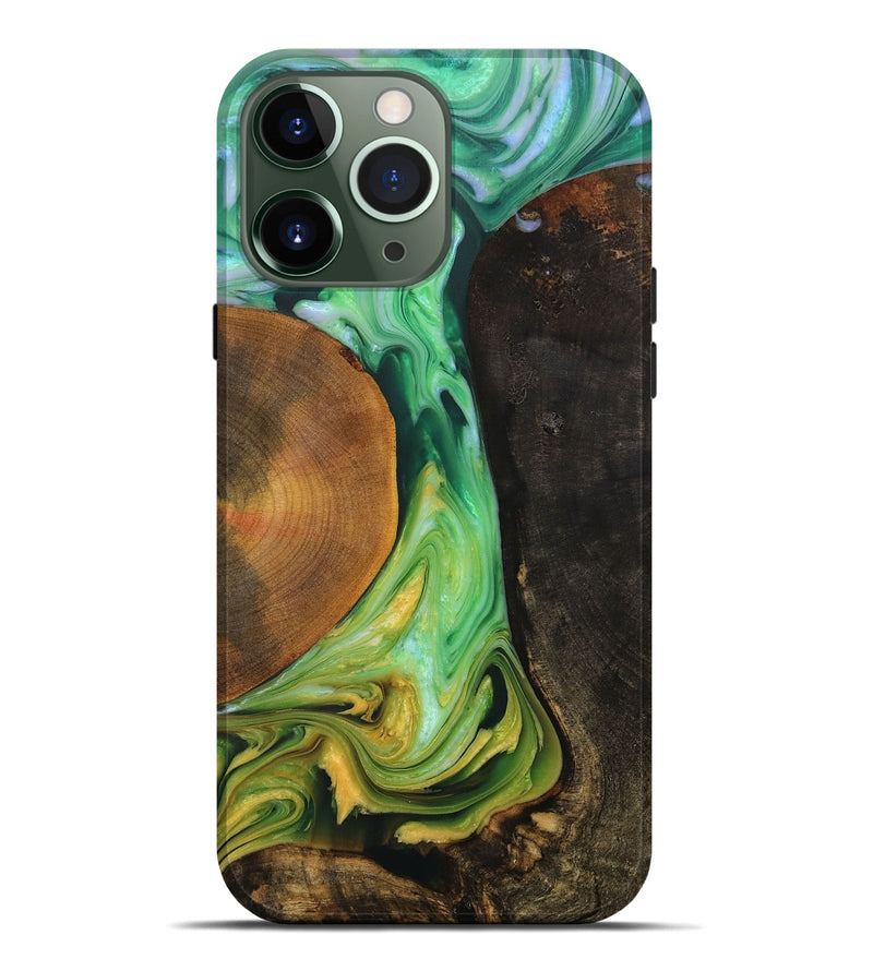 iPhone 13 Pro Max Wood+Resin Live Edge Phone Case - Cory (Ombre, 704232)