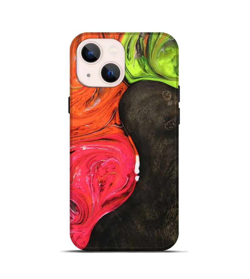 iPhone 13 mini Wood+Resin Live Edge Phone Case - Callum (Ombre, 704233)