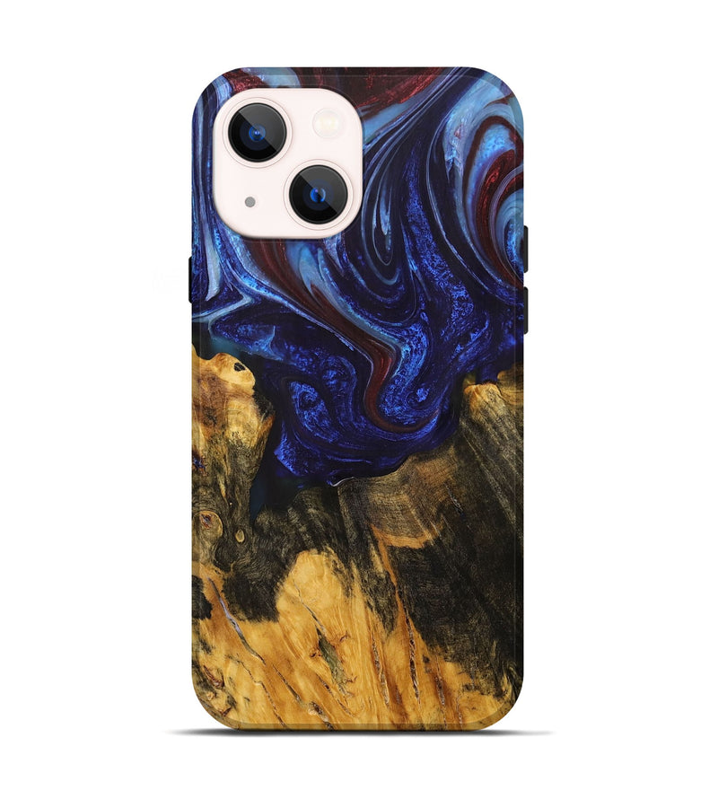 iPhone 14 Wood+Resin Live Edge Phone Case - Niko (Ombre, 704242)