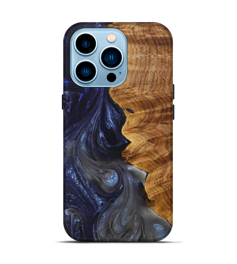 iPhone 14 Pro Wood+Resin Live Edge Phone Case - Annabella (Ombre, 704243)