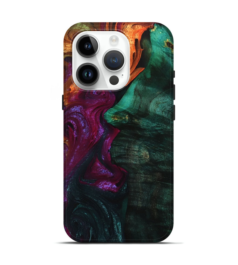 iPhone 15 Pro Wood+Resin Live Edge Phone Case - Janine (Ombre, 704250)