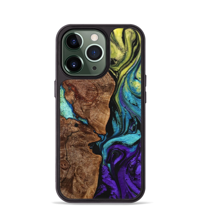 iPhone 13 Pro Wood+Resin Phone Case - Patsy (Ombre, 704260)