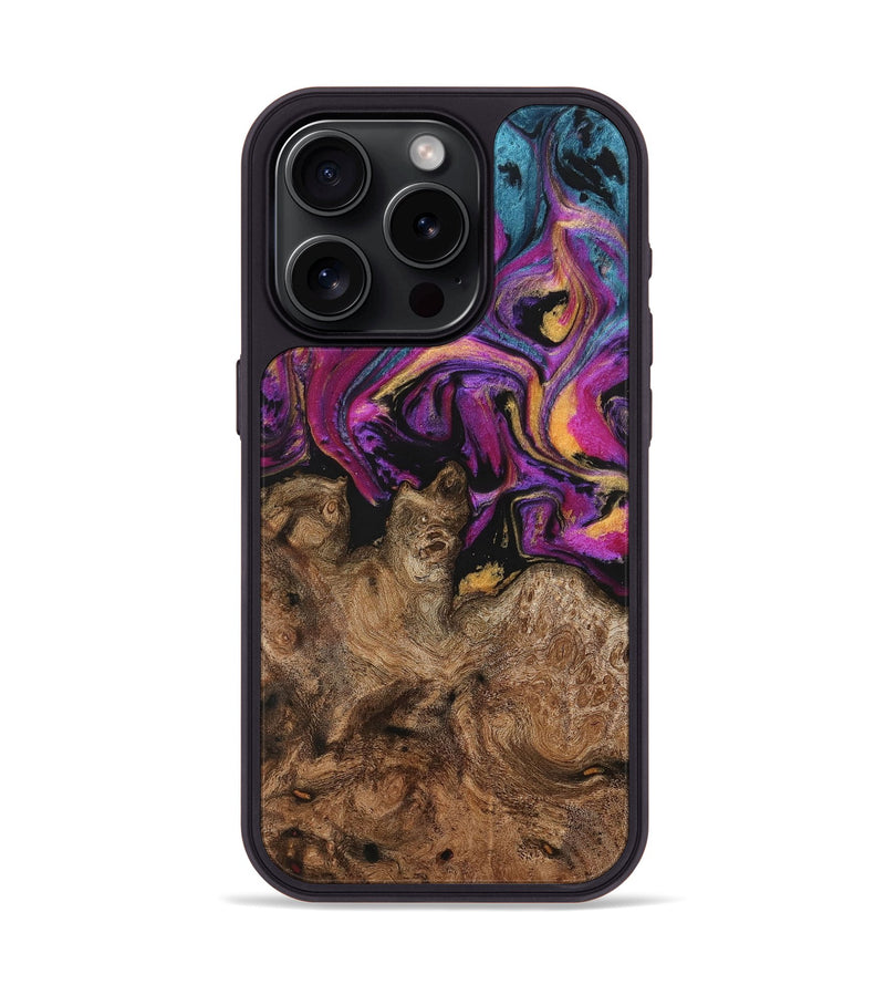 iPhone 15 Pro Wood+Resin Phone Case - Abel (Ombre, 704262)
