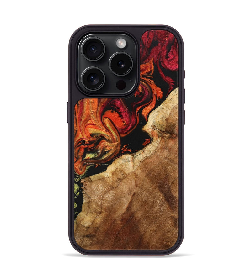 iPhone 15 Pro Wood+Resin Phone Case - Michele (Ombre, 704279)