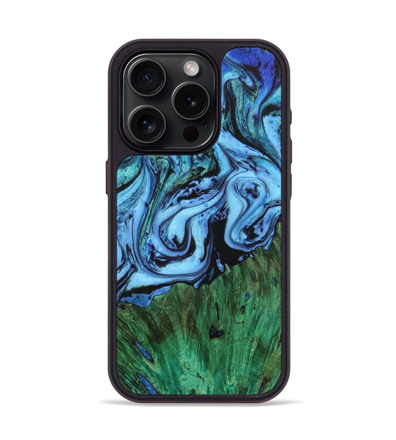 iPhone 15 Pro Wood+Resin Phone Case - Cheyanne (Ombre, 704283)
