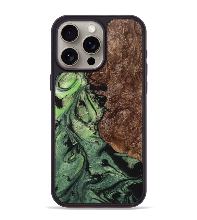 iPhone 15 Pro Max Wood+Resin Phone Case - Killian (Ombre, 704285)