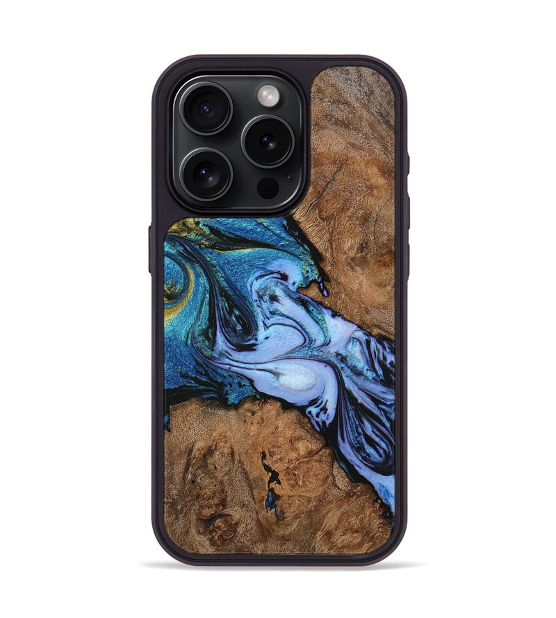 iPhone 15 Pro Wood+Resin Phone Case - Kane (Ombre, 704286)