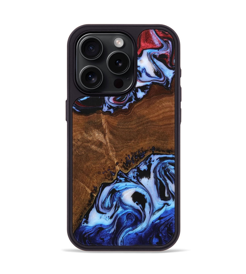 iPhone 15 Pro Wood+Resin Phone Case - Sally (Ombre, 704287)