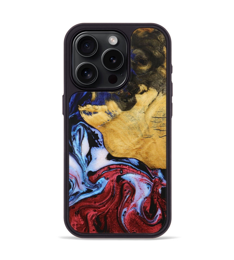 iPhone 15 Pro Wood+Resin Phone Case - Jonathon (Ombre, 704288)