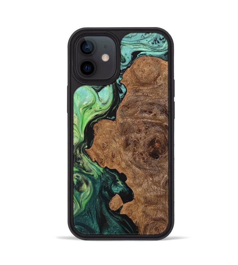iPhone 12 Wood+Resin Phone Case - Abram (Ombre, 704290)