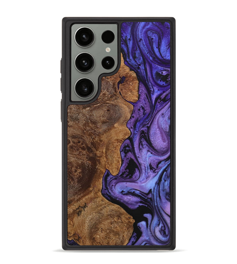Galaxy S23 Ultra Wood+Resin Phone Case - Madelyn (Ombre, 704292)