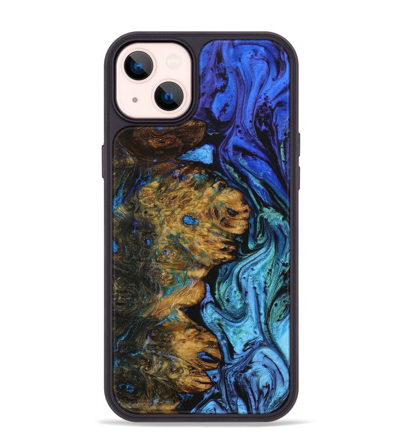 iPhone 14 Plus Wood+Resin Phone Case - Nancy (Ombre, 704297)