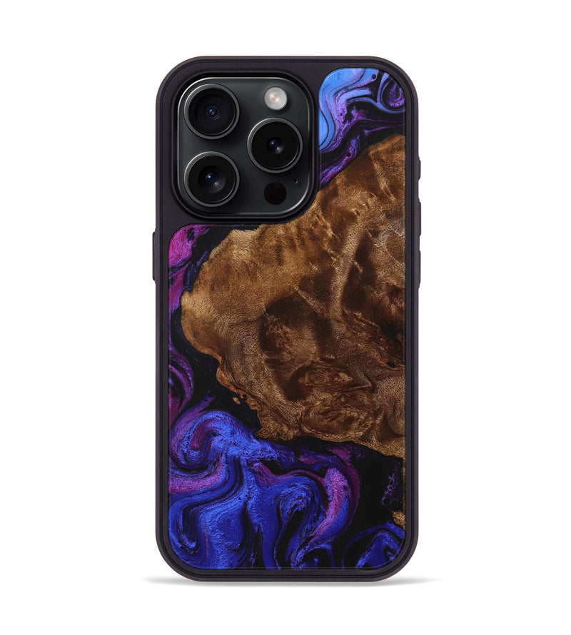 iPhone 15 Pro Wood+Resin Phone Case - Marlee (Ombre, 704298)