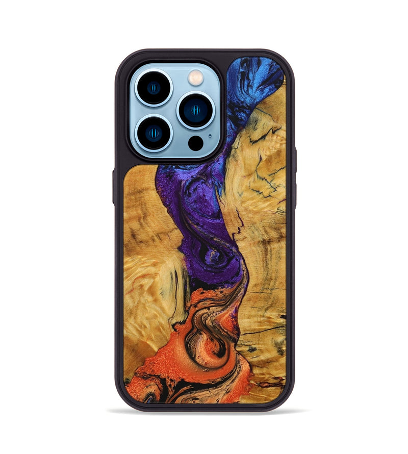 iPhone 14 Pro Wood+Resin Phone Case - Marshall (Ombre, 704308)