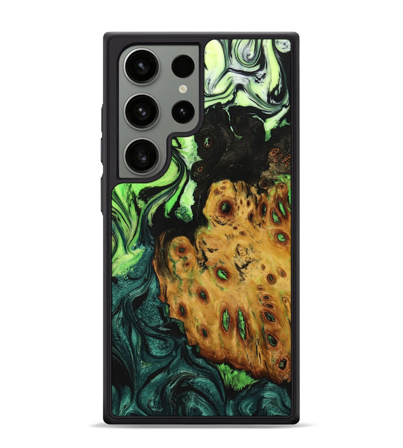 Galaxy S24 Ultra Wood+Resin Phone Case - Addilyn (Ombre, 704313)