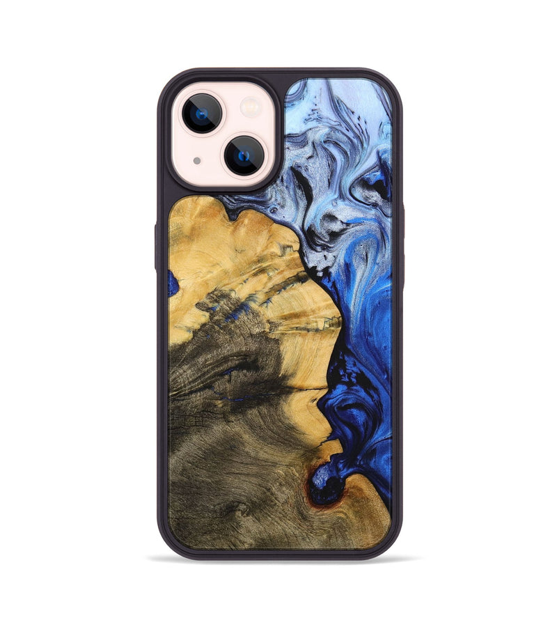 iPhone 14 Wood+Resin Phone Case - Christian (Ombre, 704317)