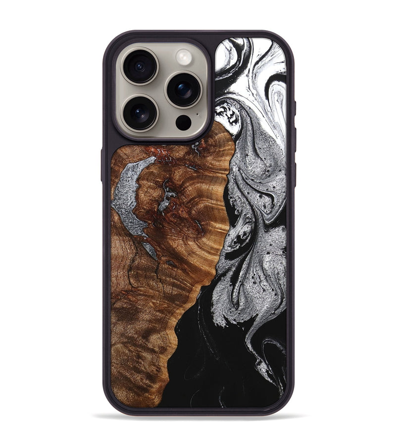iPhone 15 Pro Max Wood+Resin Phone Case - Byron (Ombre, 704324)