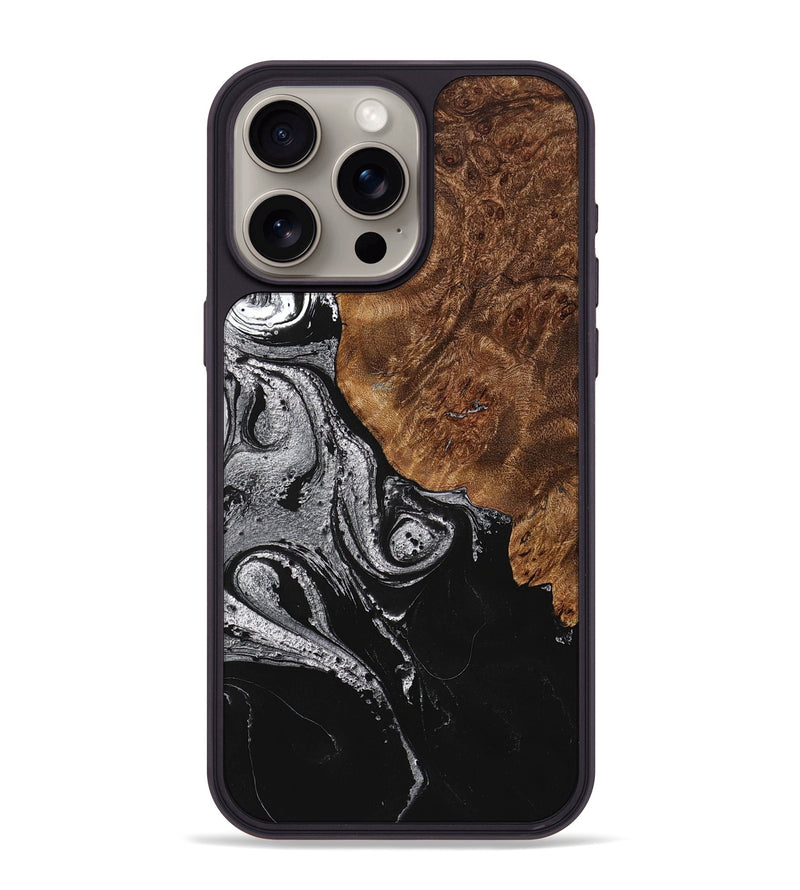 iPhone 15 Pro Max Wood+Resin Phone Case - Roman (Ombre, 704330)