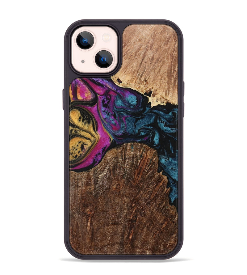 iPhone 14 Plus Wood+Resin Phone Case - Chuck (Ombre, 704370)